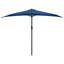 altanparasol med aluminiumsstang 300x155x223 cm halv blå