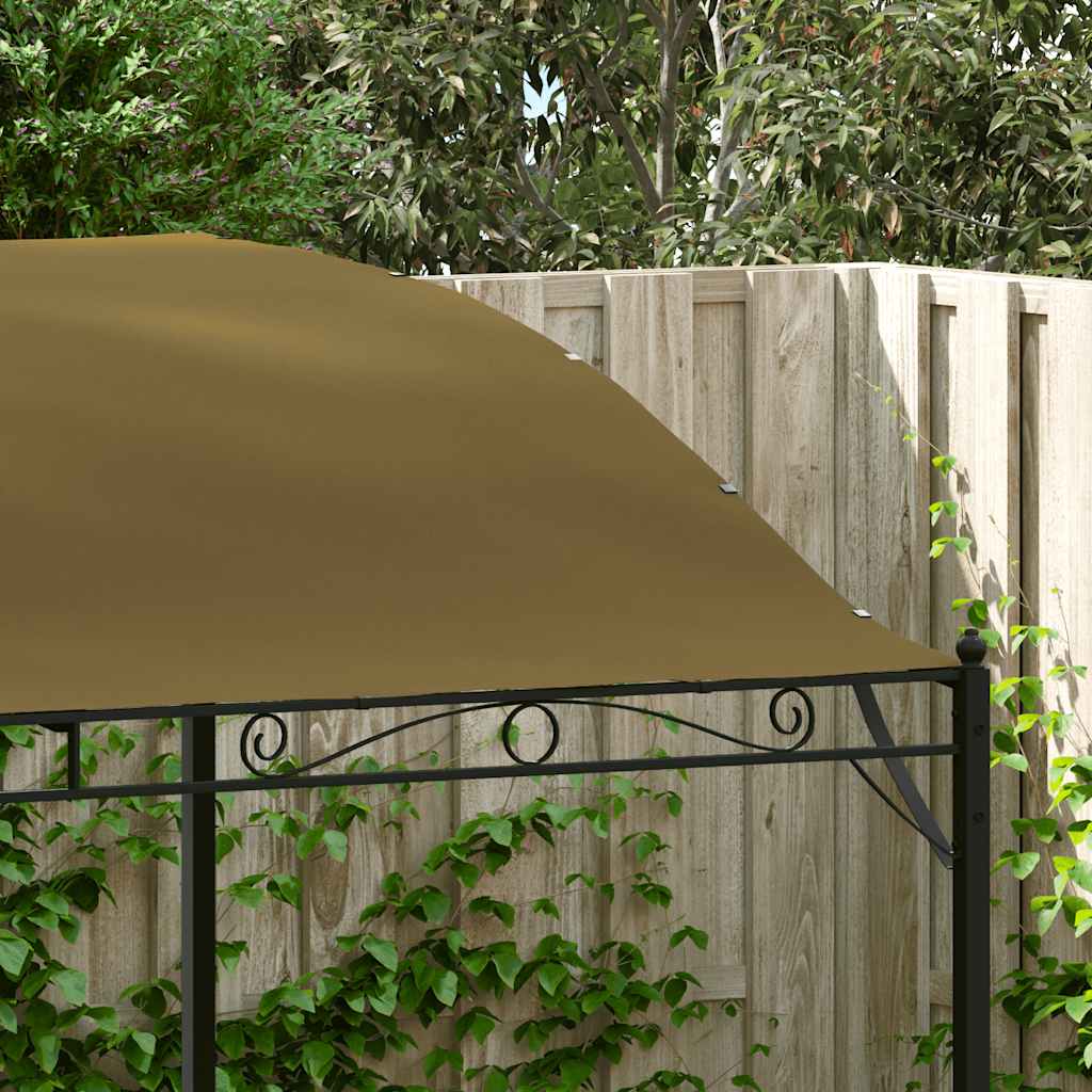 fritstående markise 3x2,4 m 180 g/m² gråbrun