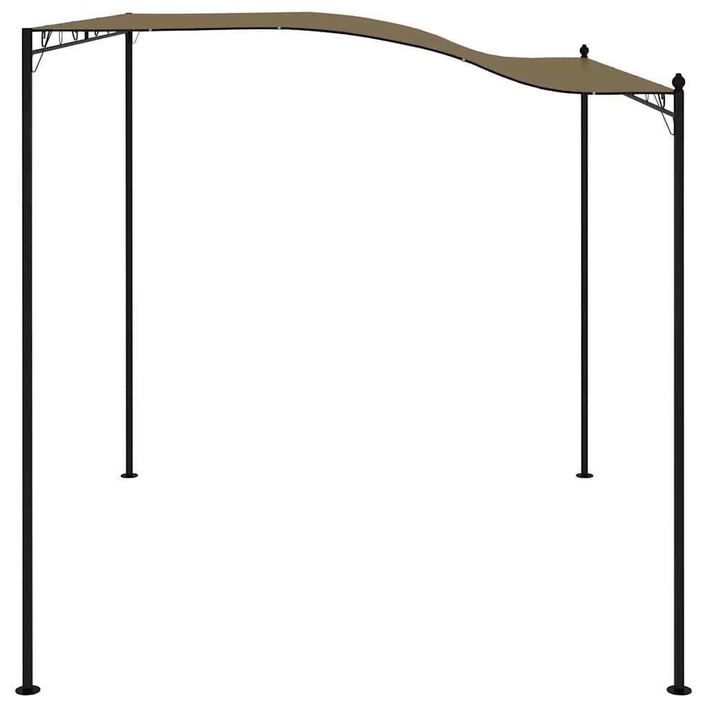 fritstående markise 3x2,4 m 180 g/m² gråbrun
