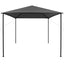 pavillon 3x3 m stof og stål 180 g/m² antracitgrå