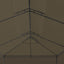 pavillon med gardiner 600x298x270 cm 180 g/m² gråbrun