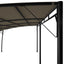 havemarkise 6x3x2,55 m gråbrun