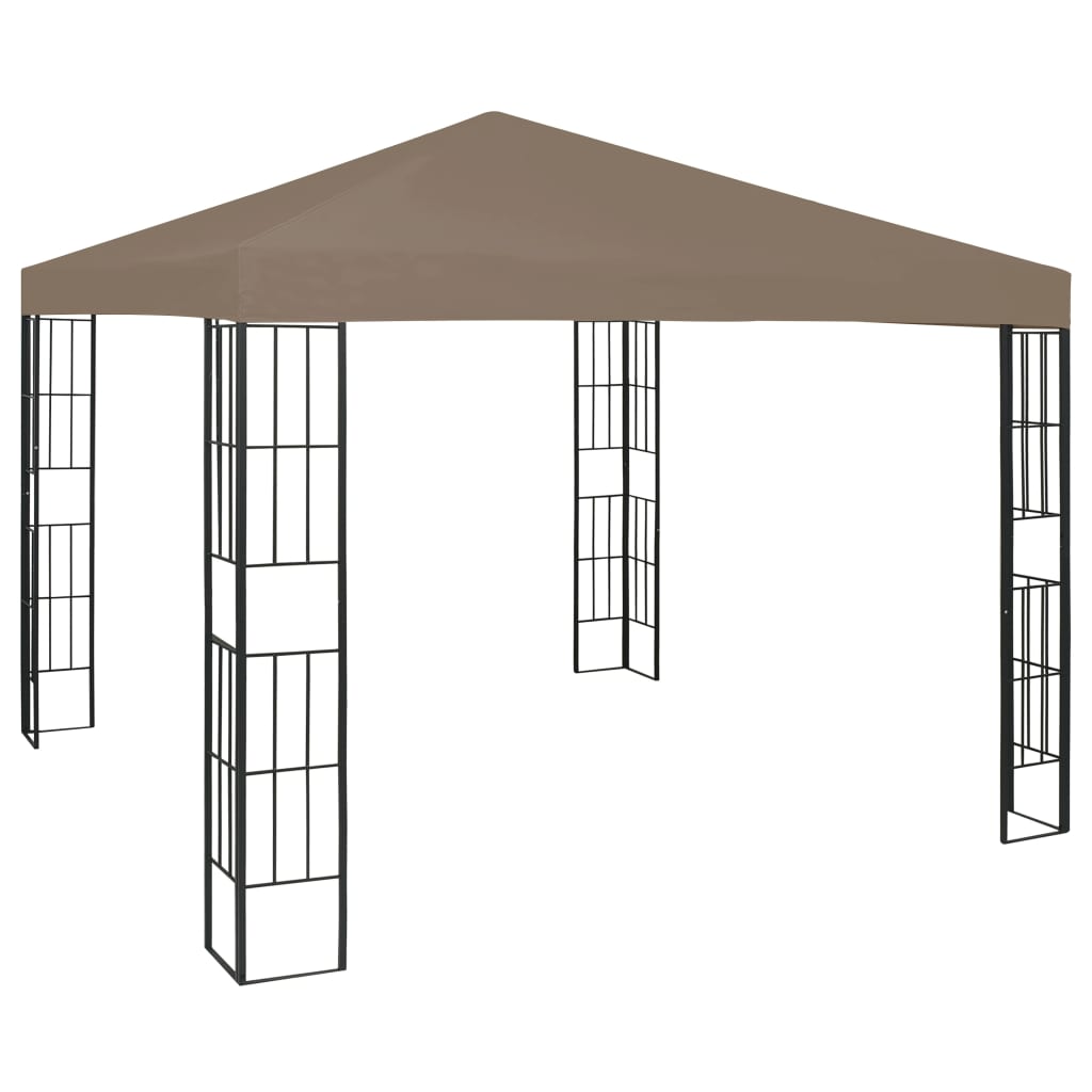 pavillon 3x3 m gråbrun