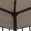 pavillon 4x3 m gråbrun