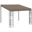 vægmonteret pavillon 3x3x2,5 m gråbrun