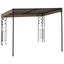 vægmonteret pavillon 3x3x2,5 m gråbrun