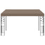 vægmonteret pavillon 4x3x2,5 m gråbrun