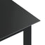 havebord 80x80x74 cm glas og aluminium sort
