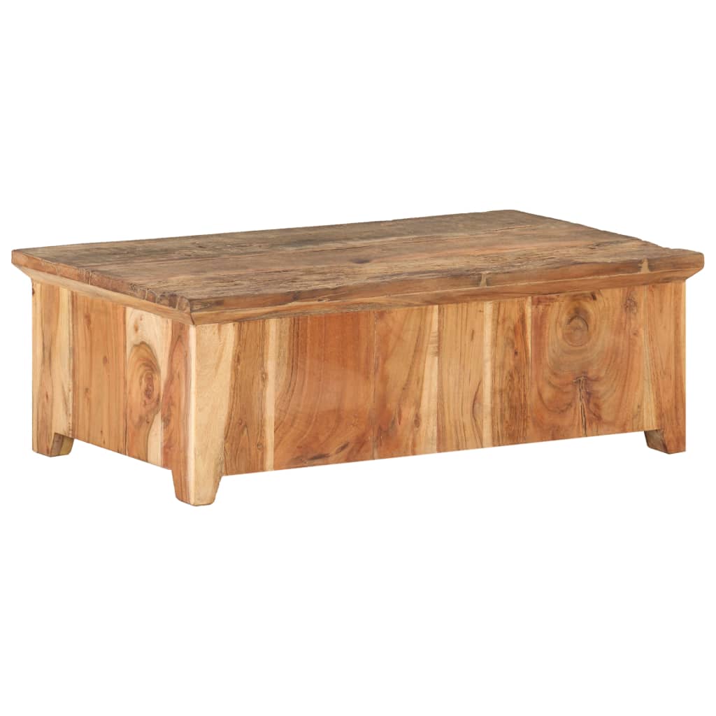 sofabord 90x50x31 cm massivt genbrugstræ