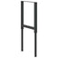 stel til arbejdsbænk 2 stk. 55x(69-95,5) cm metal sort