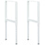 stel til arbejdsbænk 2 stk. 55x(69-95,5) cm metal grå