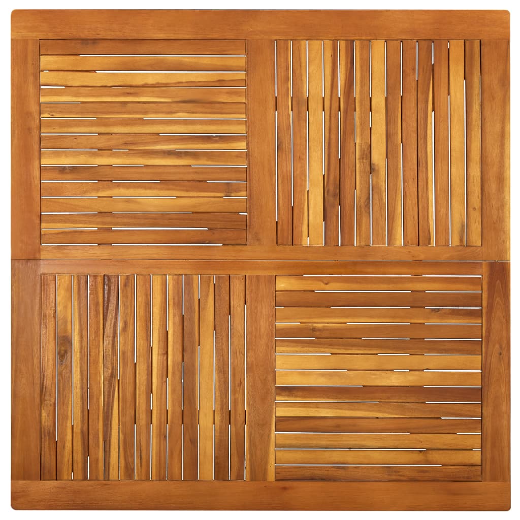 havebord 120x120x75 cm massivt akacietræ