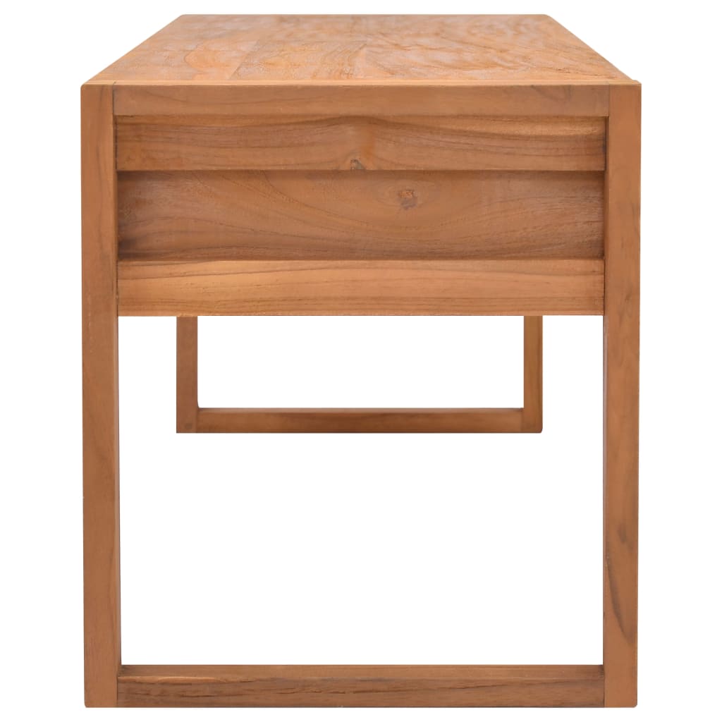 tv-bord 140x40x45 cm massivt teaktræ