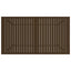 havebord 140x80x72 cm stål brun