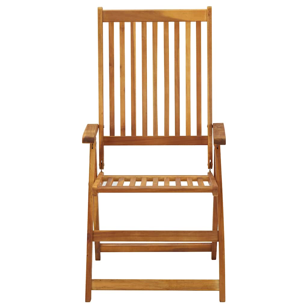 lænestole til haven 3 stk. massivt akacietræ