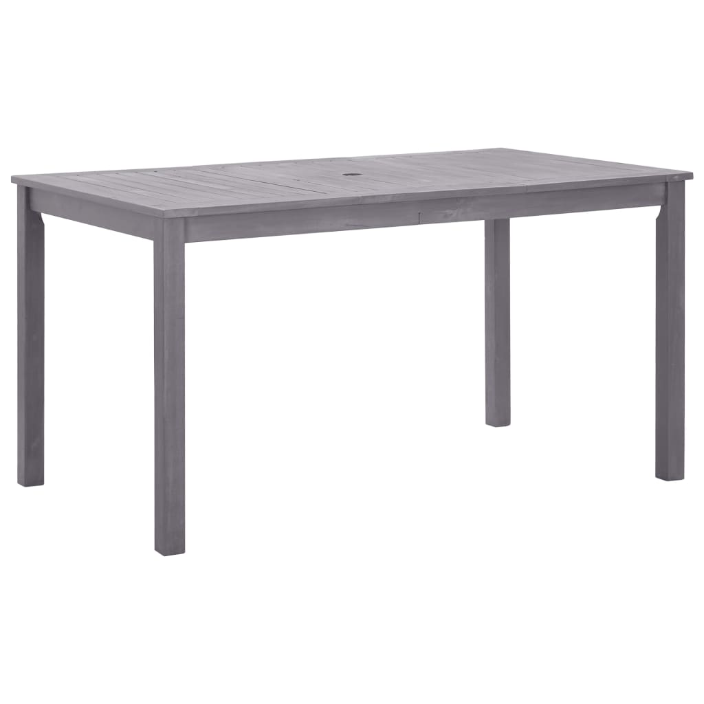 havebord 140x80x74 cm massivt akacietræ gråvasket billede