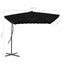 haveparasol med stålstang 250x250x230 cm cm sort