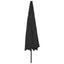 haveparasol med LED-lys 400 cm sort