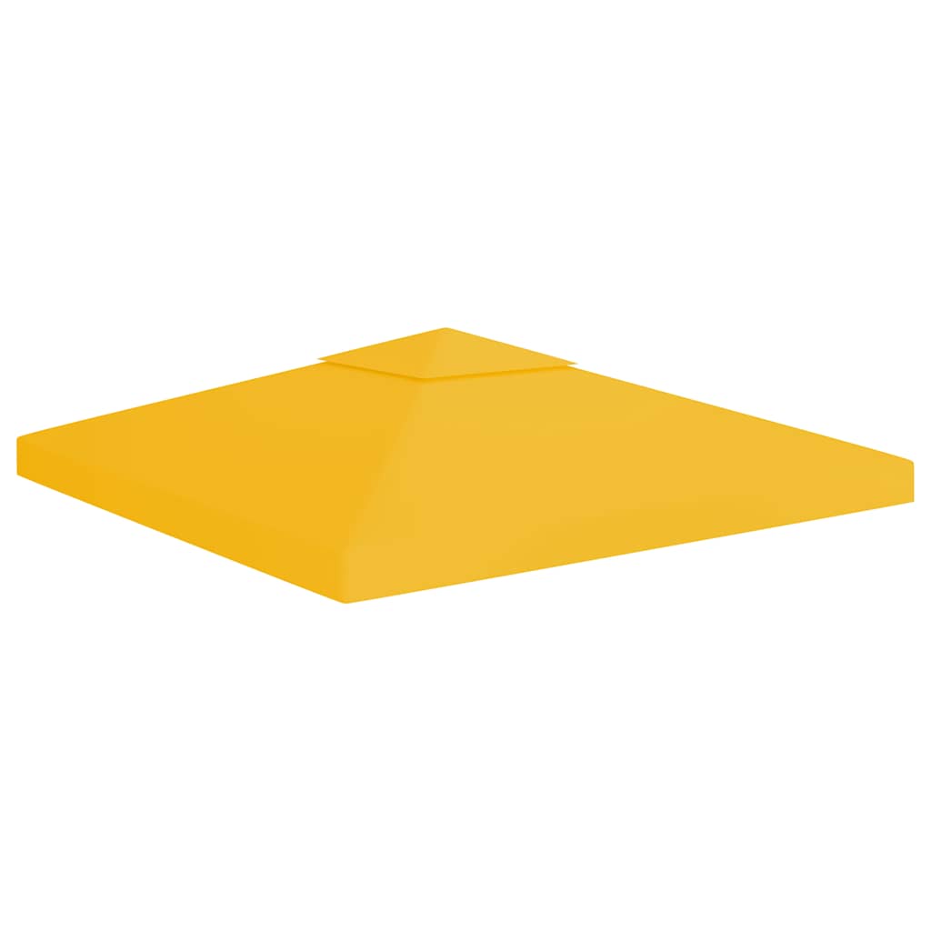 pavillontopdække i 2 lag 3x3 m 310 g/m² gul billede