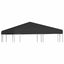 pavillontopdække 3x3 m 270 g/m² sort