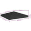 pavillontopdække 3x3 m 270 g/m² sort