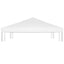 pavillontopdække 270 g/m² 3x3 m hvid