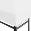 pavillontopdække 270 g/m² 3x3 m hvid