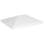 pavillontopdække 270 g/m² 4x3 m hvid