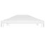 pavillontopdække 270 g/m² 4x3 m hvid