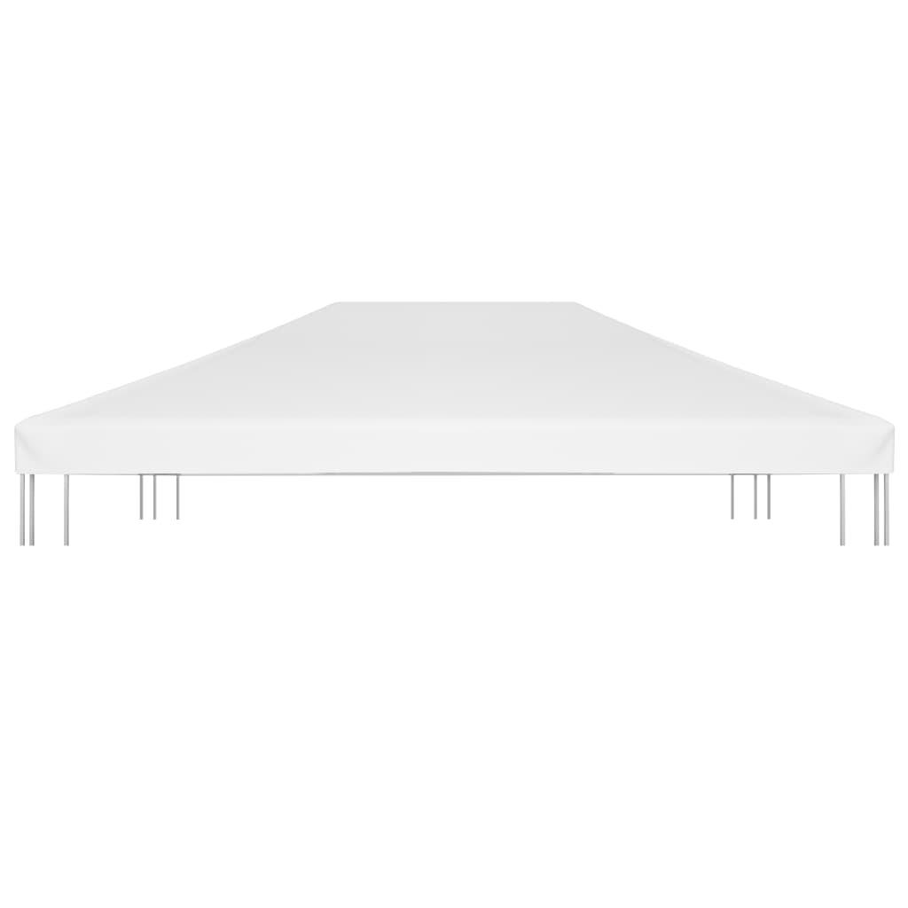 pavillontopdække 270 g/m² 4x3 m hvid