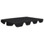 baldakin til havegynge 188/168x145/110 cm sort
