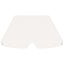 baldakin til havegynge 188/168x145/110 cm hvid