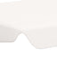 baldakin til havegynge 188/168x145/110 cm hvid