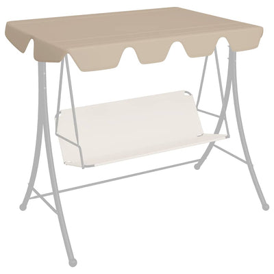 baldakin til havegynge 150/130x105/70 cm beige