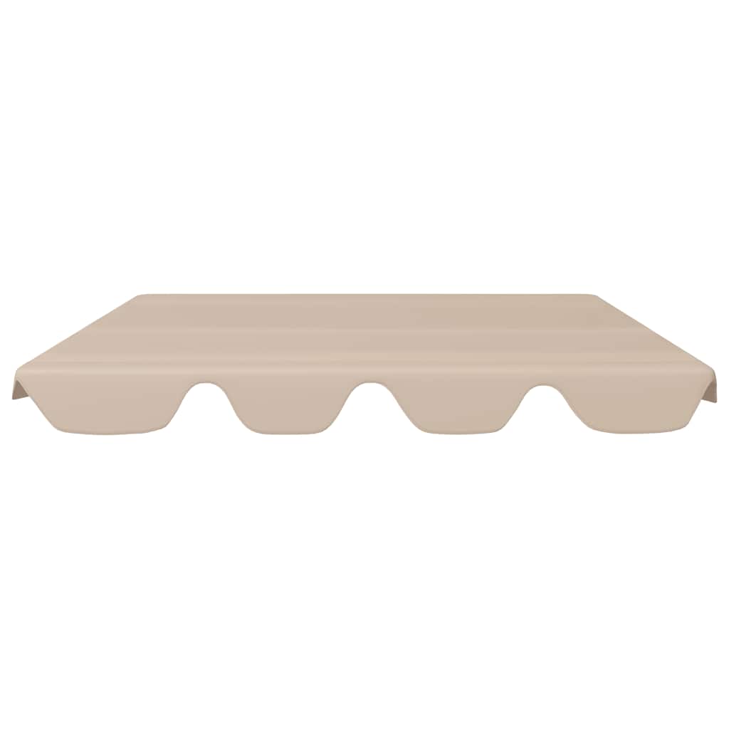 baldakin til havegynge 150/130x105/70 cm beige