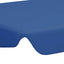 baldakin til havegynge 150/130x105/70 cm blå