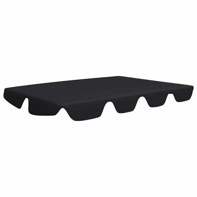 baldakin til havegynge 150/130x105/70 cm sort