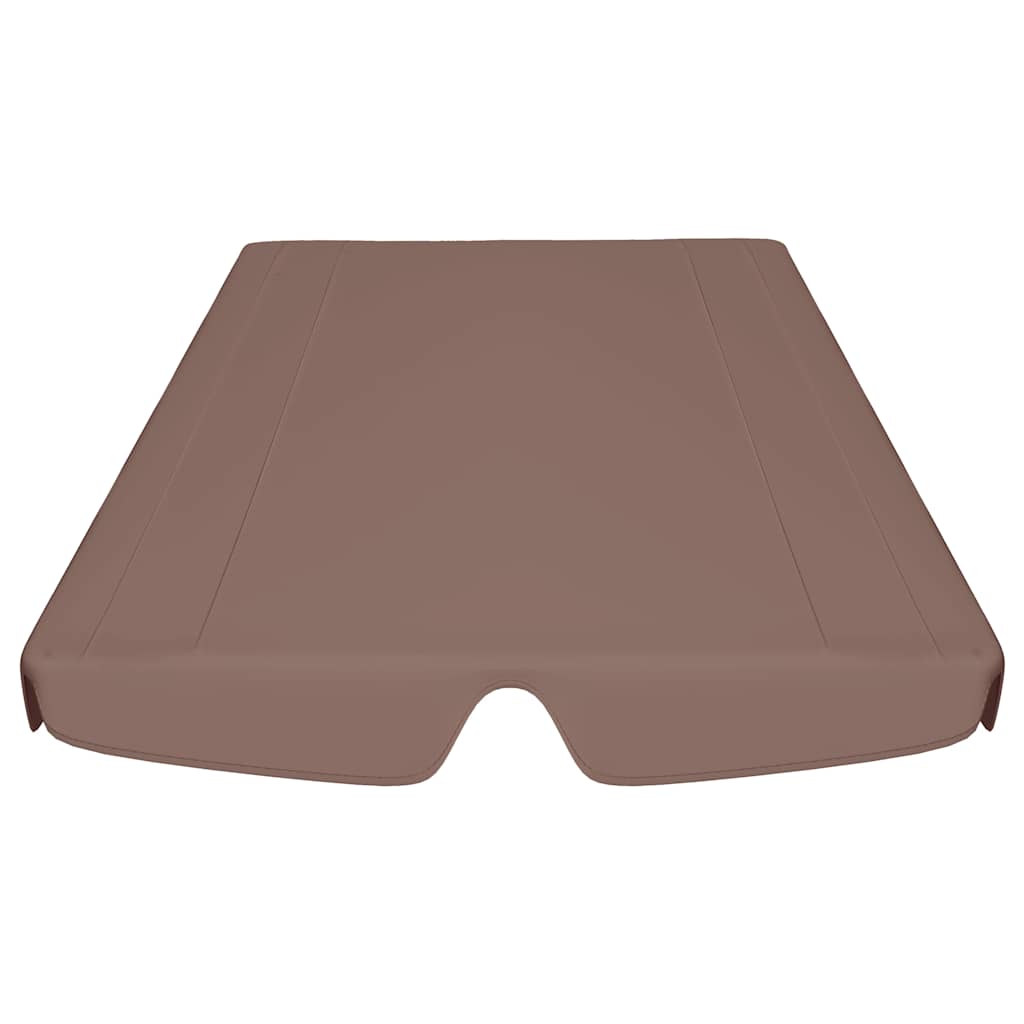 baldakin til havegynge 150/130x105/70 cm brun