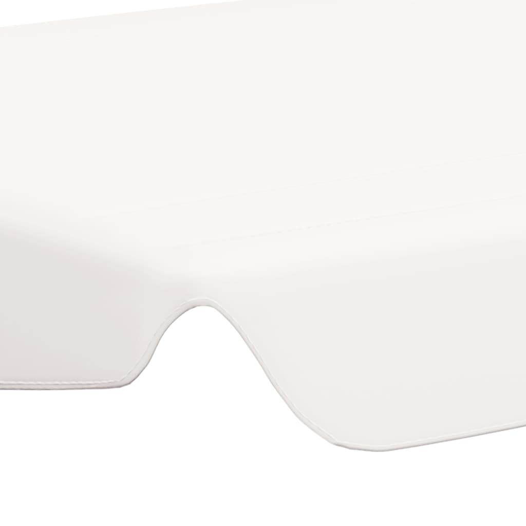 baldakin til havegynge 150/130x105/70 cm hvid