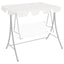 baldakin til havegynge 150/130x105/70 cm hvid