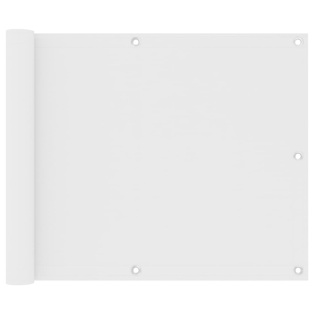 altanafskærmning 75x400 cm oxfordstof hvid billede
