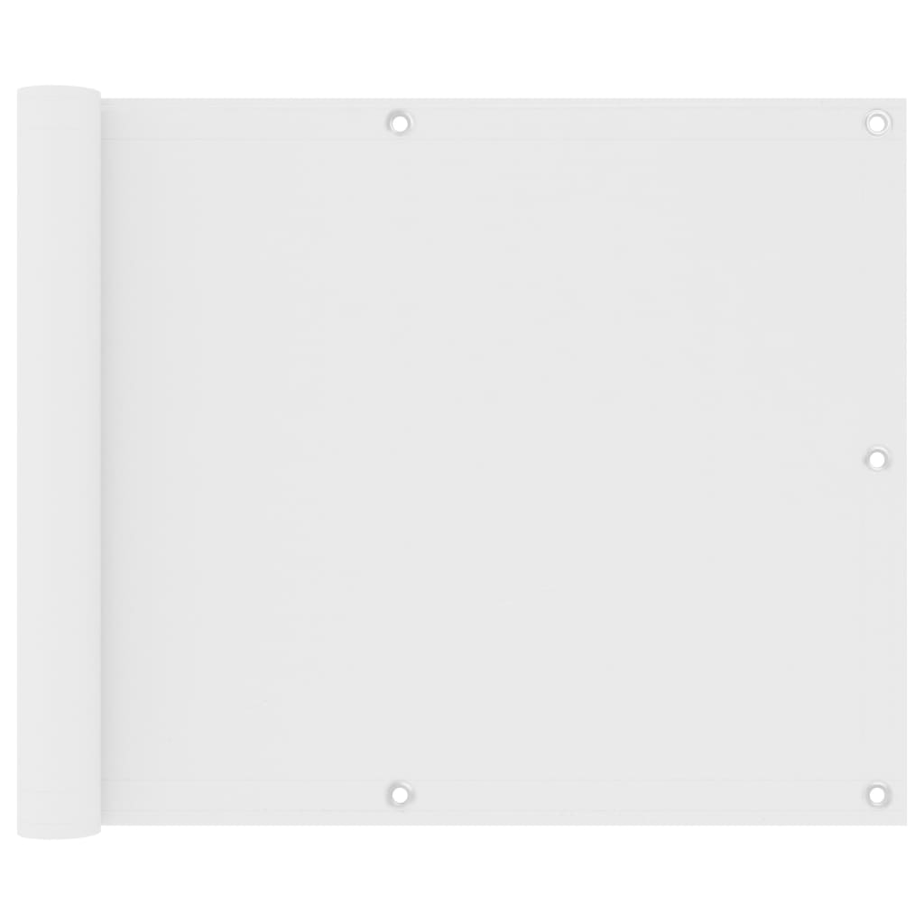 altanafskærmning 75x600 cm oxfordstof hvid billede