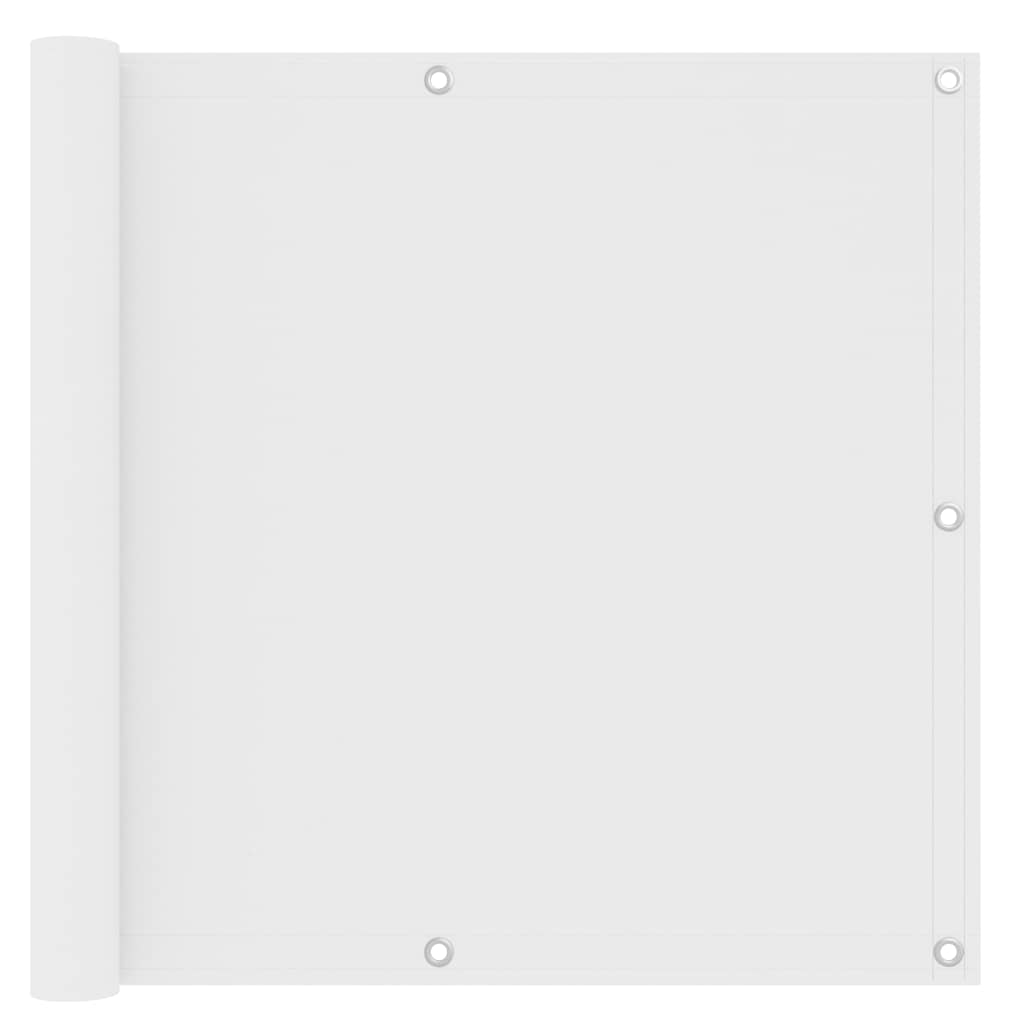 altanafskærmning 90x400 cm oxfordstof hvid billede