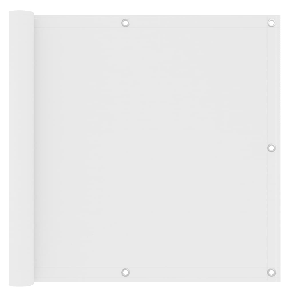 altanafskærmning 90x500 cm oxfordstof hvid billede