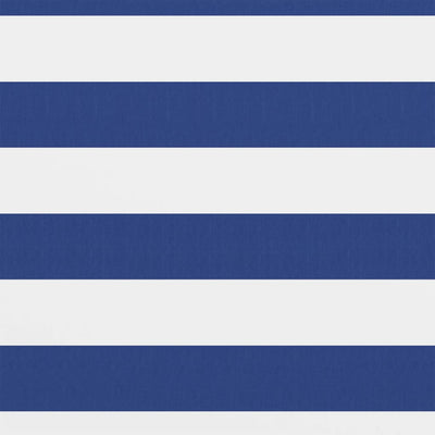 altanafskærmning 75x400 cm oxfordstof hvid og blå