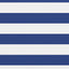 altanafskærmning 120x600 cm oxfordstof hvid og blå