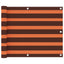 altanafskærmning 75x400 cm oxfordstof orange og brun