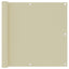 altanafskærmning 90x500 cm oxfordstof cremefarvet
