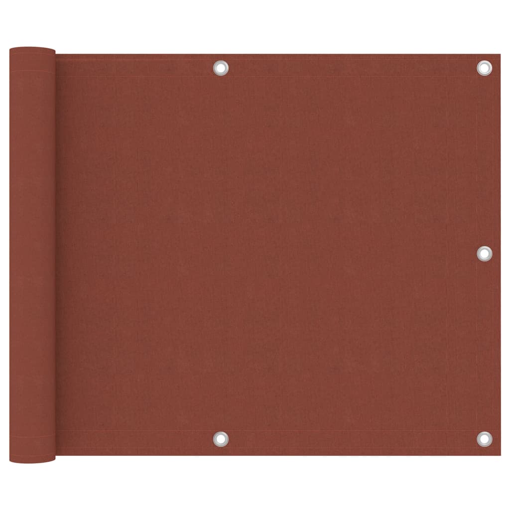 altanafskærmning 75x300 cm oxfordstof terrakotta billede
