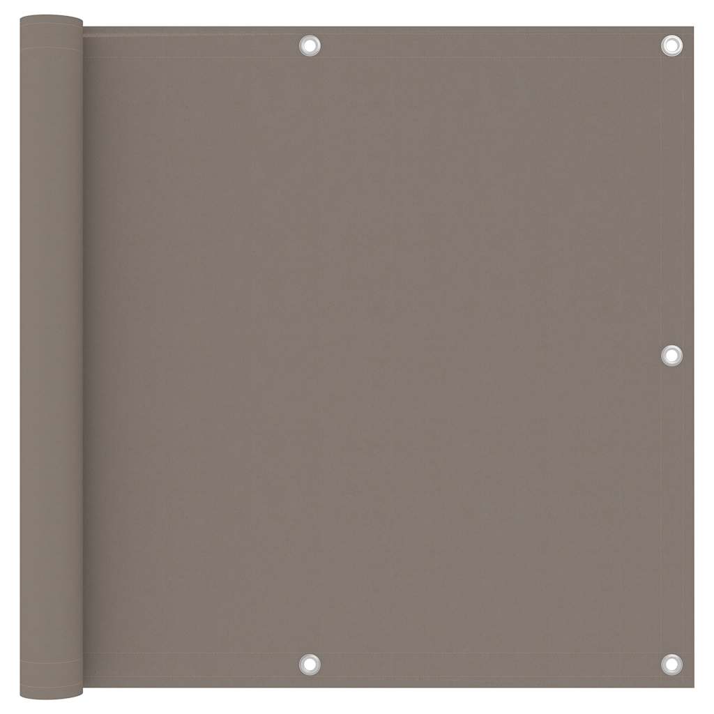 altanafskærmning 90x300 cm oxfordstof gråbrun billede